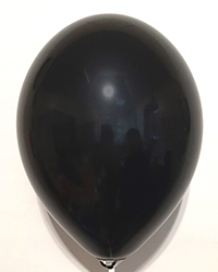 Шар 11"(28см) черный пастель, 100шт. №199