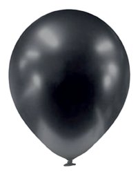 Шар 12"(30 см) хром черный графит, 100шт. №790