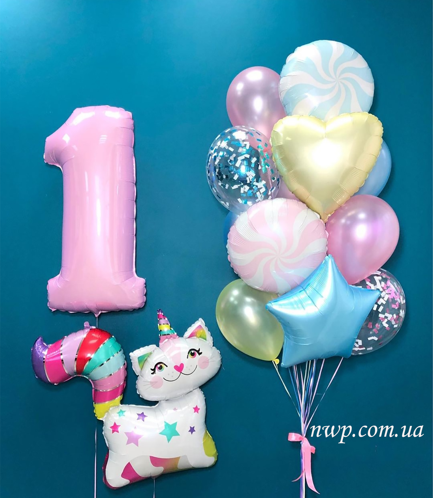 Композиція з гелієвих кульок №221